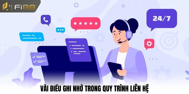 Vài điều ghi nhớ trong quy trình liên hệ